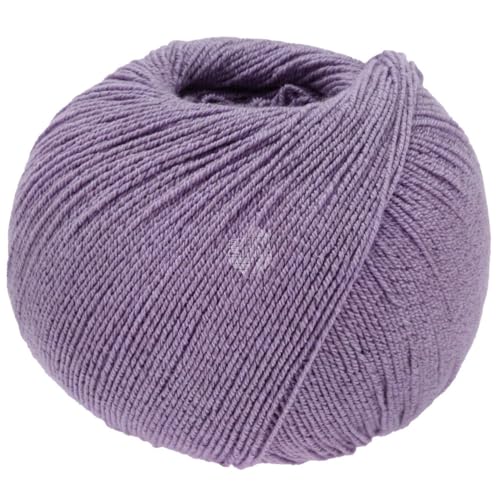 LANA GROSSA Meilenweit Cotton Bamboo | 4-fädiger Bambus Klassiker, waschmaschinenfest | Handstrickgarn aus 40% Baumwolle, 25% Schurwolle, Viskose | 100g Wolle zum Stricken & Häkeln | 420m Garn FB37