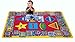 Kids Rug ABC Shapes 5' X 7' Children Area Rug for Playroom & Nursery - Non Skid Gel Backing (59" x 82")