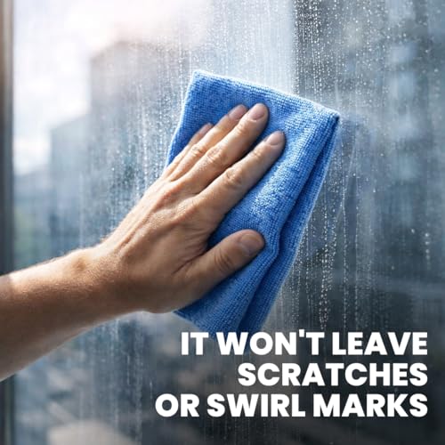 Image of Pearl Weave Microfiber Cloth Blue 300 GSM | Pack of 3 |Car Detailing Towel for Ceramic Coating, Polish & Wax | Scratch-Free, Lint-Free, Ultra Soft Cleaning Cloth for Cars & Bikes (40x40 cm)