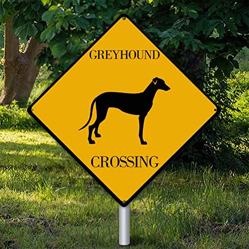 Plaque Greyhound Crossing Zone anti-rouille pour panneau de lévrier
