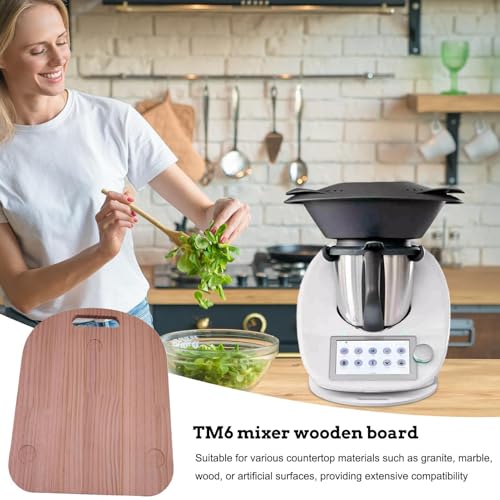 Tapete deslizante para mezclador de madera que protege tu encimera de cocina con elegancia 4