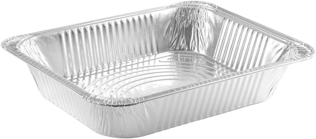 Heavy Duty Disposable Aluminum Pans - 13" x 9" - Case Pack of 100 - For Baking, Catering, and Meal Prep
