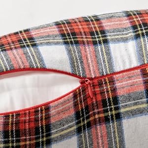 Woaboy Christmas Set of 2 Scottish Tartan Throw Pillow Covers Farmhouse Classic Plaid Decorative Couch Pillows Home Decor for Sofa Living Room Bed 18x18 Inch, Red and White Woaboy Christmas Set of 2 Scottish Tartan Throw Pillow Covers Farmhouse Classic Plaid Decorative Couch Pillows Home Decor for Sofa Living Room Bed 18×18 Inch Red and White