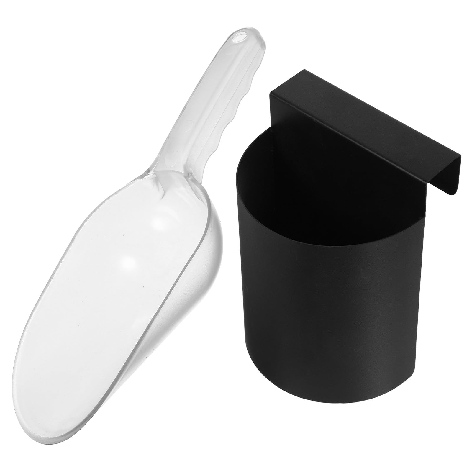Abaodam Cuillère à Glaçons en Plastique avec Poignée Confortable, Pelle en Abs Pratique avec Organisateur, Cuisine à Domicile et Professionnels