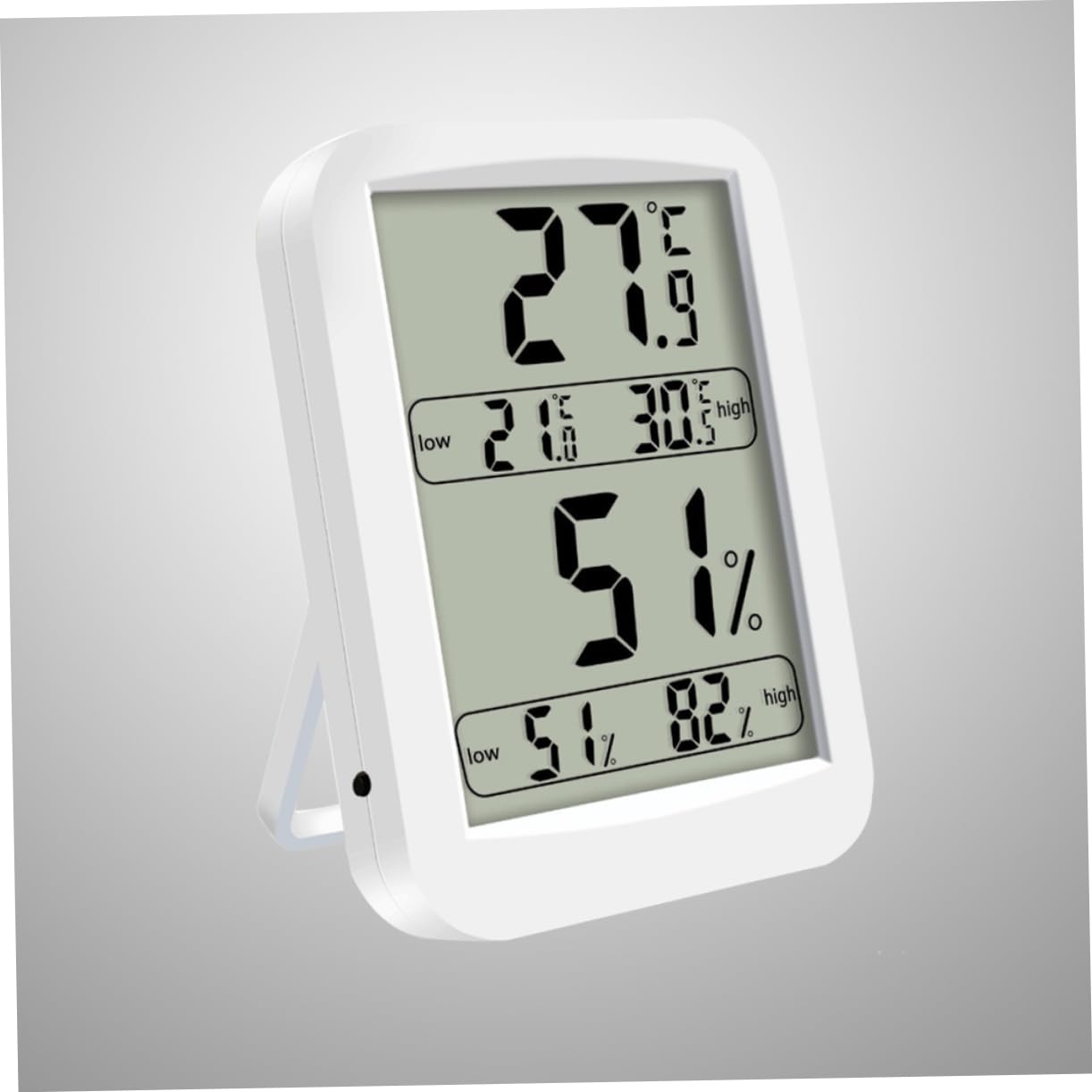 BESPORTBLE 2 Higrómetros Digitales de Alta Precisión con Pantalla para El Hogar La Oficina El Dormitorio Y La del Bebé sin Batería.