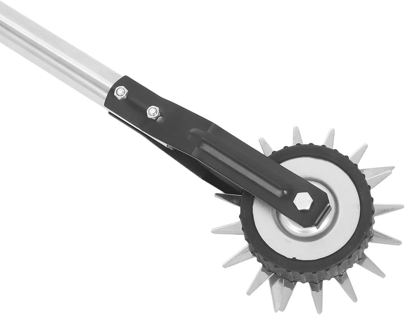 DECHOUS Manual Rotary Lawn Edger with Wheeled Stainless Steel Handle Grass Edge Trimmer Tool for Garden Sidewalk Driveway Weed Trimming and Lawn Maintenance