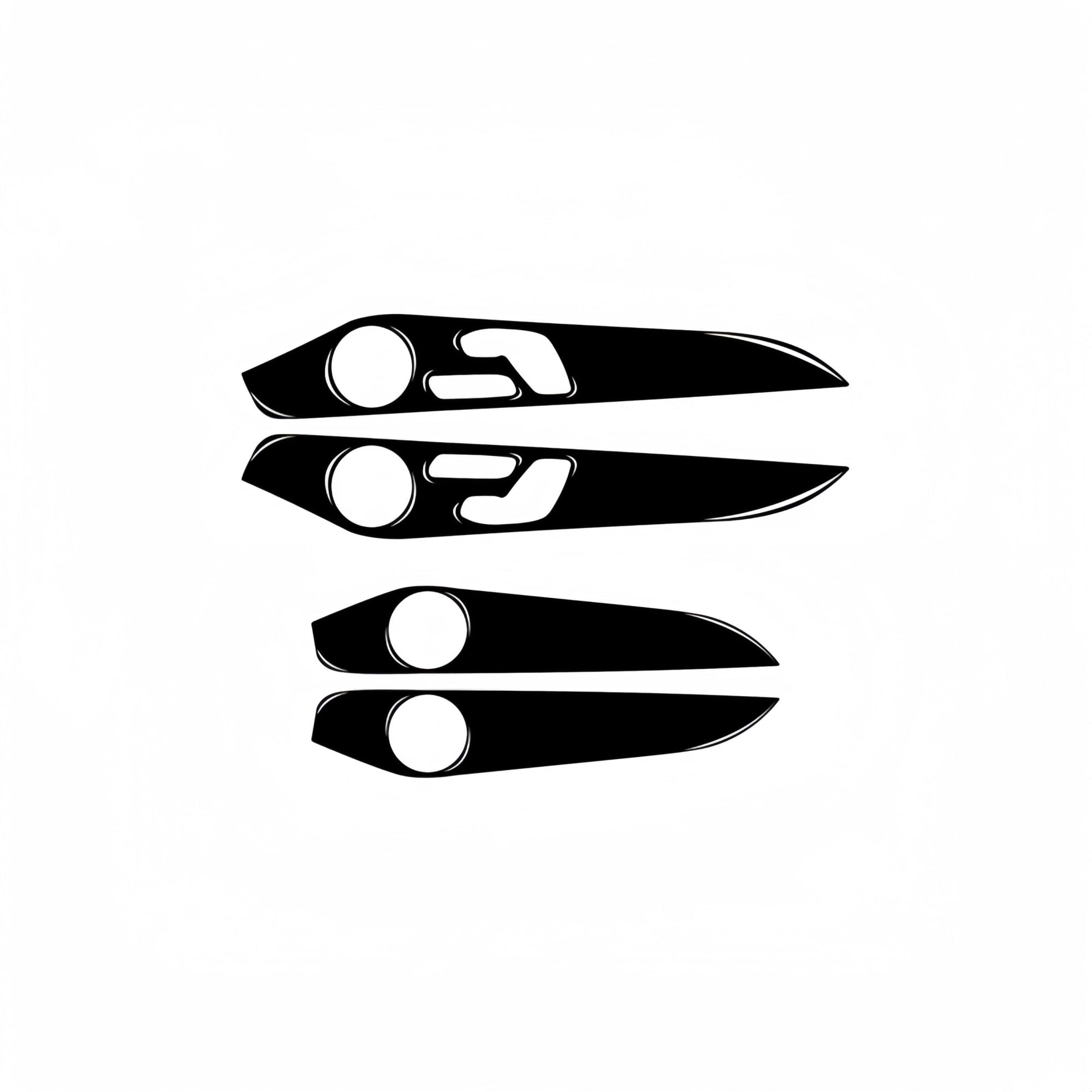 for Mercedes for Benz GLC C Class W205 2014 2015 2016 2017 2018 2019 2020 Side Door Trim Strip Door Panel Sticker Interior KISSGPIPOL(Piano Black)