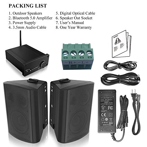 bluetooth amplifier for outdoor speakers