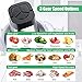 Qinkada Food Processor, 500W Powerful Meat Grinder, 14Cup Stainless Steel Bowl, 3 Speed Modes 4 Bi-Level Blades for Onion, Meat, Nuts, Fruit, Garlic, Vegetable, Baby Food