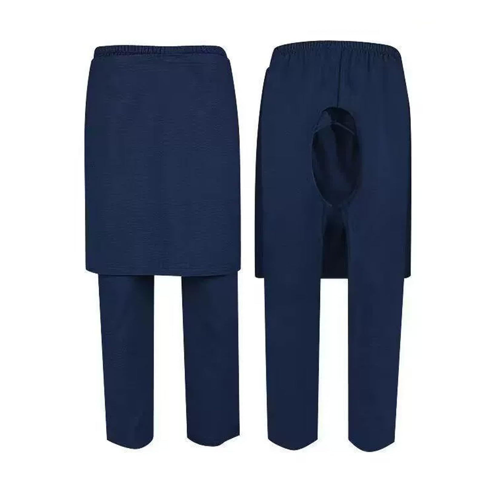Pantaloni per Incontinenza con Cavallo Aperto E Tessuto di Copertura, Pantaloni Protettivi per La Privacy per Anziani E Donne Postpartum
