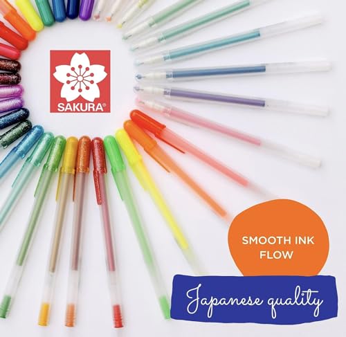 SAKURA Gelly Roll bolígrafos de gel, punta variada, tinta blanca, pack de 5 miniatura 6