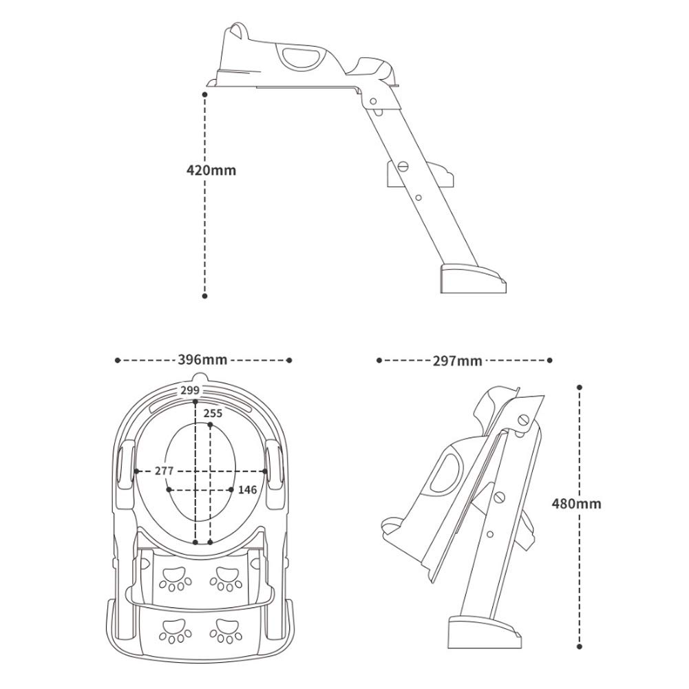Riduttore Wc per Bambini con Scaletta Pieghevole, Toilette Trainer con Cuscino Tenero Modello Universale, Antiscivolo Pieghevole Portatile, Adatto a Bambini di Età Compresa Tra 1 e 7 Anni(B)
