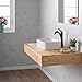 KRAUS Elavo Rectangular Vessel White Porcelain Ceramic Bathroom Sink, 19 inch KCV-122