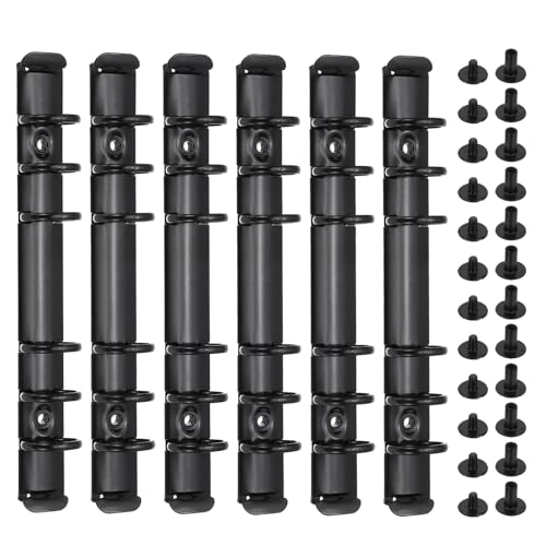 Mécanisme de reliure à 6 trous noir pour réparer les anneaux cassés de planificateur