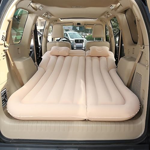 Car Air Mattress for Renault Kadjar 2015-2024, Inflatable Back Seat Sleeping Bed, Camping Travel Cushion, Beige