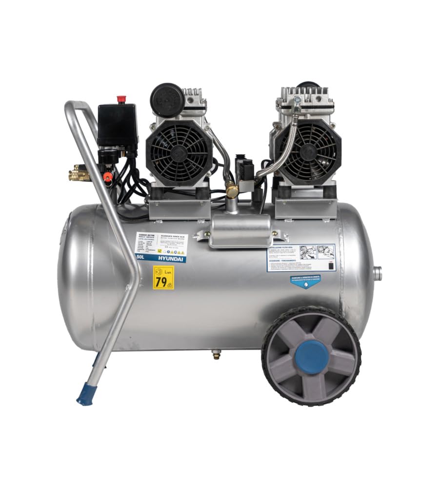 Hyundai 65706 - Compressore Senza Olio 50 L