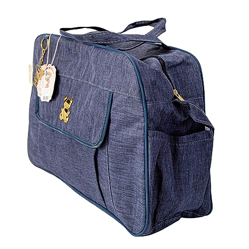 Kit Bolsa Mala Maternidade Menino Menina Bebe Reforçada Mescla