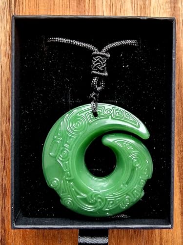 Generic Green Jade Dragon Pendant Men Women Carved Necklace thumb #6