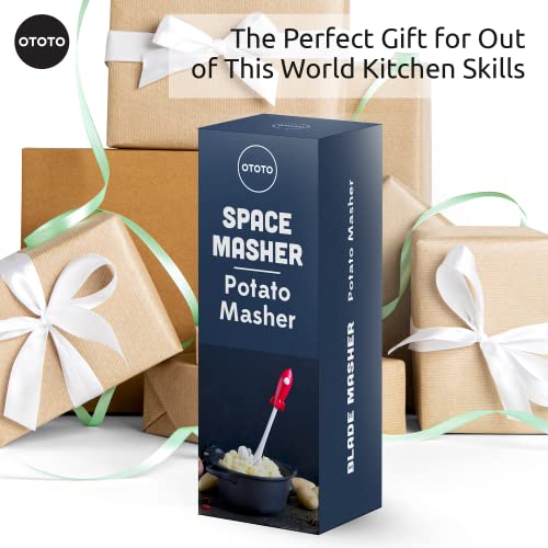 Ototo Space Masher Potato Masher - Multi-Functional Cooking Gifts For Home And Kitchen - Heat Resistant Rocket Masher For Potato, Guacamole, Pumpkin, Hamburgers #TOP5