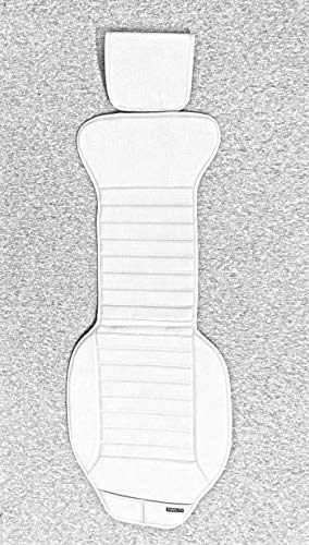 Edealyn Universal Car Seat Cover Pu Leather Car Seat Cushion Driver Seat Cover With Backrest - Car Front Seat Protector Fits 95% Of Vehicles-1 Piece (Gray-B) #TOP1