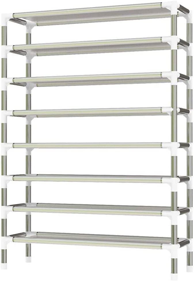 Miniatura 5 de Estante para zapatos, organizador de zapatos de 8 niveles, organizador portátil de almacenamiento de zapatos, armario con cubierta de tela a prueba