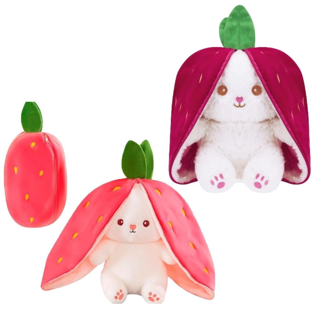 Buy Tinytotem Reversible Strawberry Rabbit Bunny Carrot Plush Toys