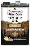 Thompson's WaterSeal TH.048841-16 Penetrating Semi-Transparent Timber Oil, Walnut, 1 Gallon