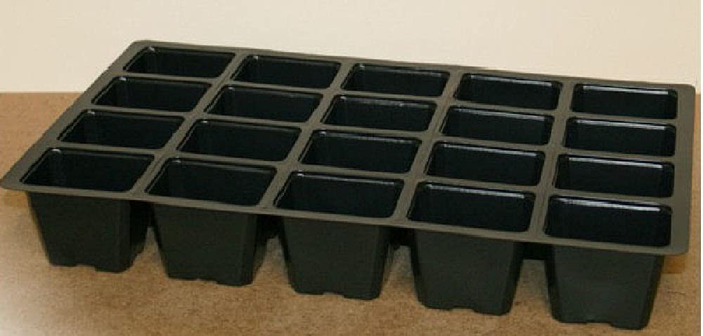 Viridis Hortus 20 Cell Insert Trays - 20 X 20 Cell Plug Plant Inserts For Seed Trays Vacapot V20