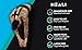 Heali Kinesiology Tape with Magnesium and Menthol, Precut K Tape Shape to Fit Neck and Shoulder, Physical Therapy Sports Tape for Muscle and Joint Pain Relief, Water Resistant, Yellow Splash