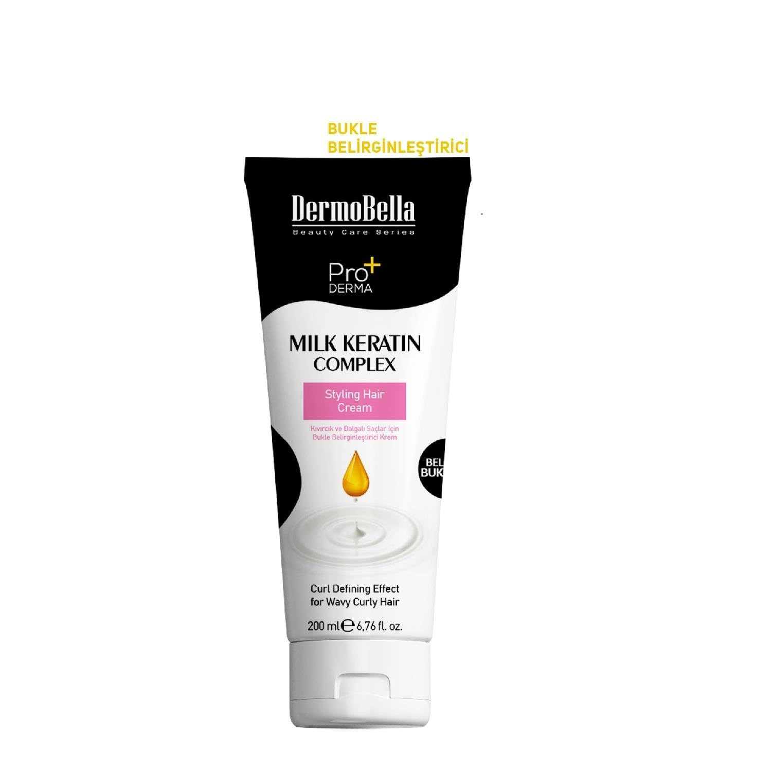 DermoBella Milk Keratin Complex Bukle Şekillendirici Saç Kremi 200 ml