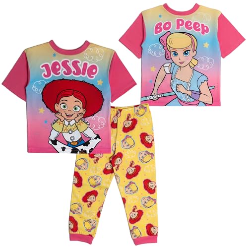 Image of Disney REVERSIBLE Girls Toy Story Jessie Bo Peep Pyjamas Pjs Nightwear 4-5 Years Pink
