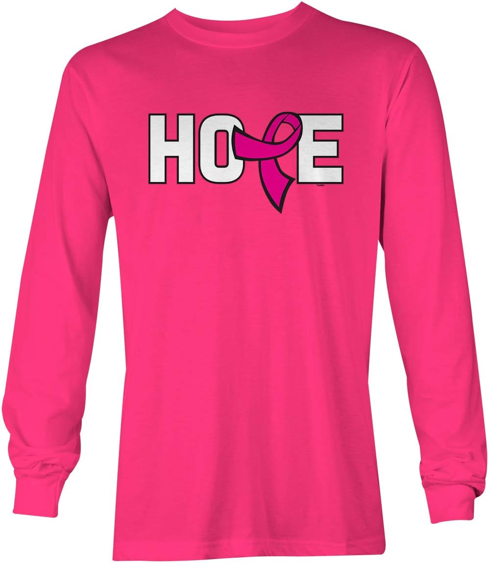 TcomboHope Pink Ribbon - Breast Cancer Awareness Unisex Long Sleeve Shirt