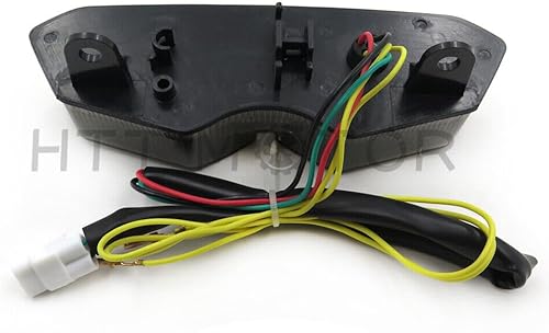 Miniatura 3 de HTTMT - Luz trasera LED de humo compatible con Yamaha YZF R6 2003-2005 R6S 06-08 motocicleta LED de freno de giro integrado humo