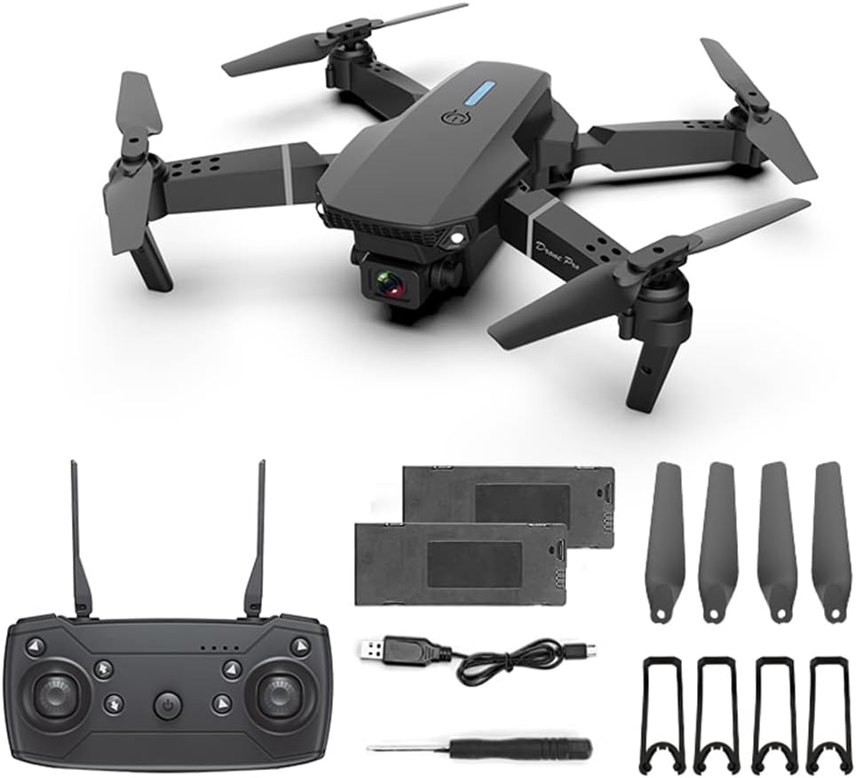 2023 Foldable Drone with 4K Dual Camera for Adults, RC Quadcopter WiFi FPV Live Video, Altitude Hold, Headless Mode 2