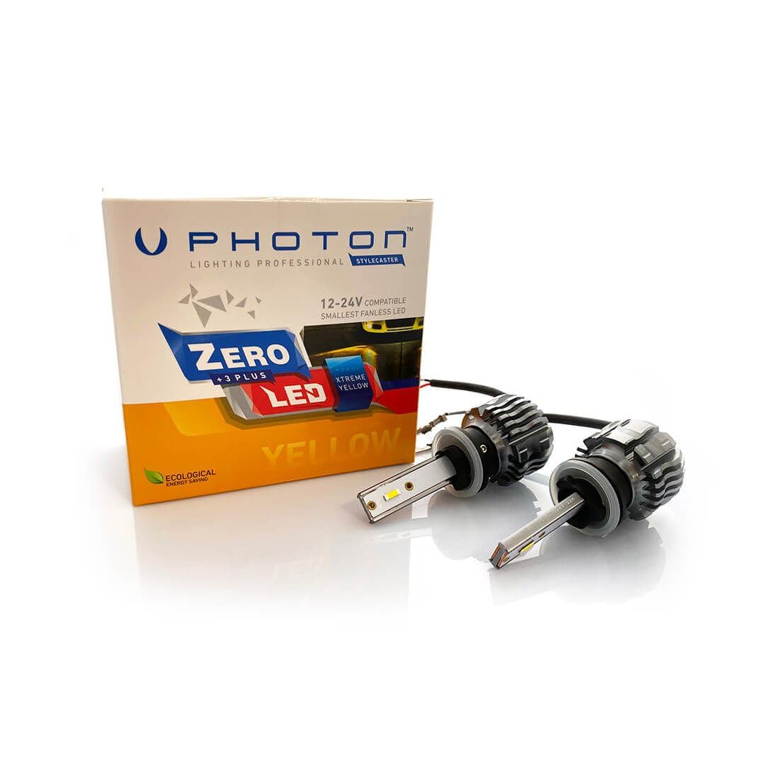 PHOTON Ampul Zero H27 12V Xtreme Yellow +3 Plus Fansız Led 12V-24V Headlight