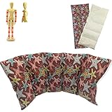 Saco o cojín térmico 'ESTRELLA DE MAR” – Con Funda lavable – 50 X 20 cm (XL) – relleno con 800gr de huesos de...