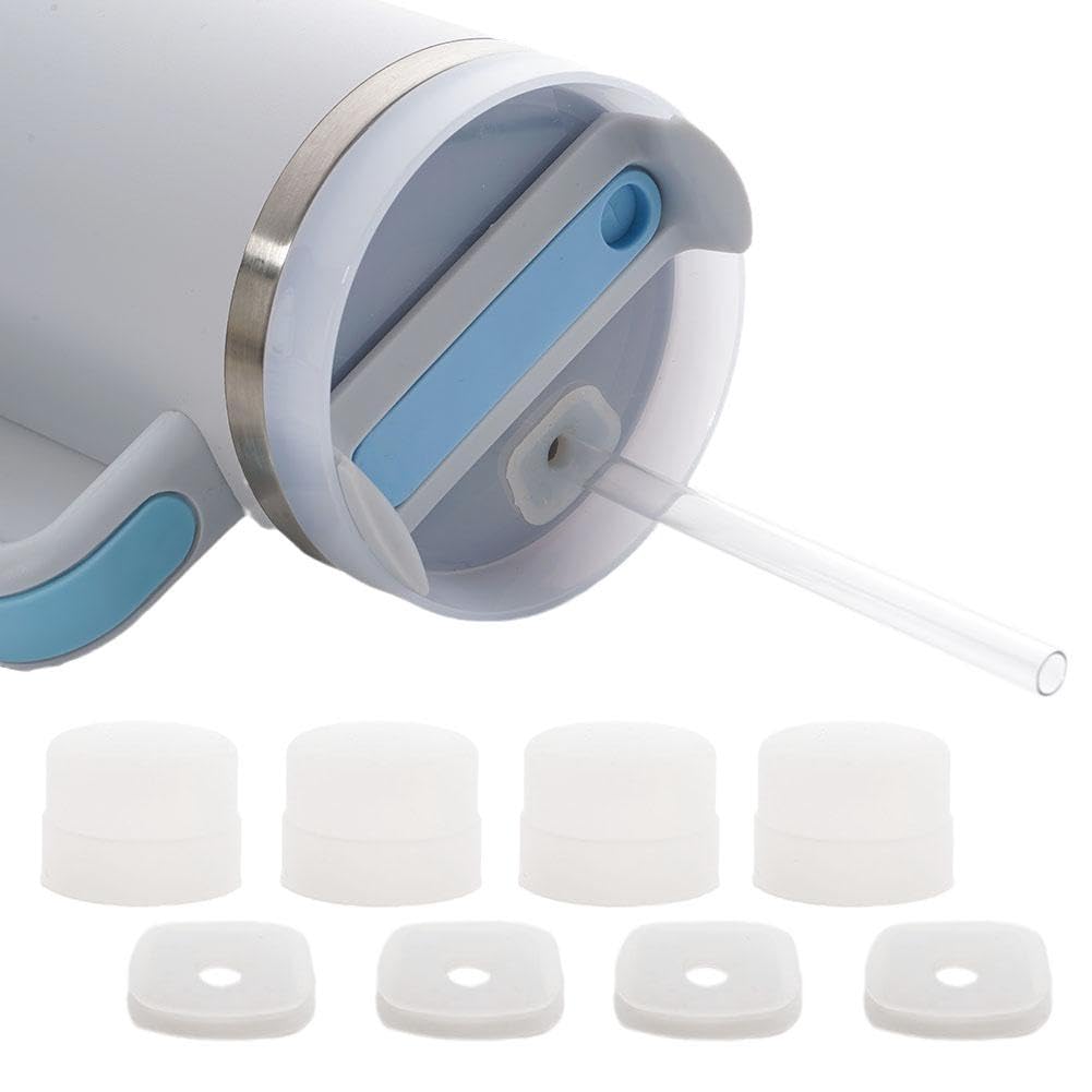 8 Tappi In Silicone Anti-perdite Per Stanley Cup 1.0 E 2.0 – Copricannucce E Tappi Versione - 4