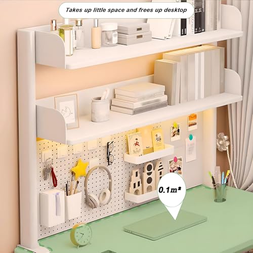 Extension d'étagère de bureau à pince et rangement perforé robuste - 6