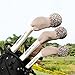3X Golf Wood Headcovers Golf Head Covers for Golf Clubs Scratchproof Knitted Outdoor Sports Golf Supplies, Khaki
