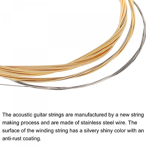 sourcing map Acoustique Guitare Cordes, 3.28ft Brass Léger Tension pour 6 Cordes Guitare avec Corde Winder-Chaude… - Les Beatles, Paul McCartney, John Lennon, RIngo Starr, George Harrison sourcing map Acoustique Guitare Cordes, 3.28ft Brass Léger Tension pour 6 Cordes Guitare avec Corde Winder-Chaude… – Image 5