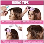 WILLBOND 4 Pcs Long Hair Rollers for Bangs Aluminum Core Curlers Thermal Self Grip Roller for Long and Medium Hair Women Hairstyle(4.7 x 2 Inch,Purple) - Image 3