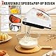 Elektrisch Handrührgerät: 7 StuFen Rührgerät Handmixer mit Ergonomischer Griff, Elektrischer Schneebesen mit 2 Rührbesen & 2 Edelstahl-Knethaken & 1 Schneebesen & 1 Eiertrenner, Spülmaschinenfest