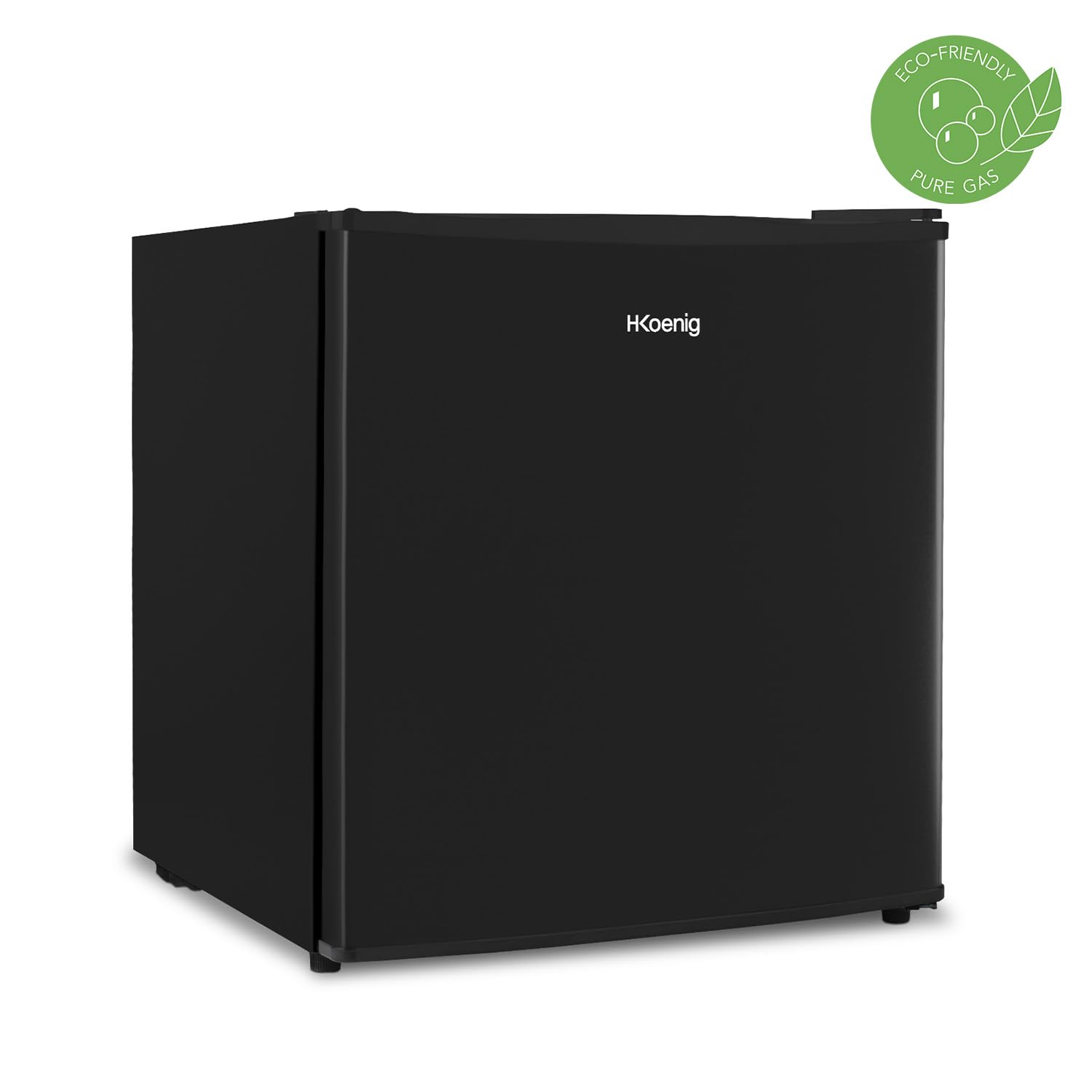 H.Koenig Mini réfrigérateur Frigo FGX470 Noir, 45L Compact, Silencieux, Porte Réversible, Thermostat Réglable, Compartiment Glaçons 4L, Pieds Réglables, 39 dB