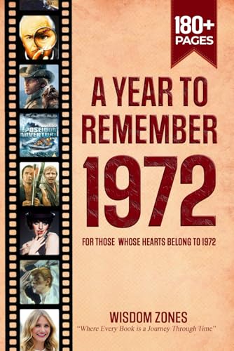 A Year To Remember 1972 Book: The Year You Were Born or Married in 1972, Time Traveling to 1972, Explore Historical Events Through Nostalgic Photographs, Relaxing Activities