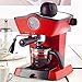 Monsterzeug Siebträger Espressomaschine, Retro Siebträgermaschine, Espresso Kaffeemaschine Vintage, Milchaufschäumer, 800 Watt