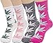 Produktbild LUCKY BEN 4 pairs-pack Marijuana Socks Weed Leaf Printed Cotton Socks Unisex, fit for feet size 36-42 (D match)
