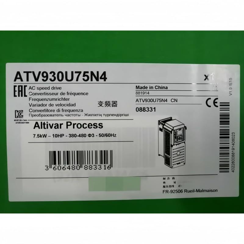 ATV930U75N4 New and Sealed in Box ATV930U75N4 1 Year Warranty