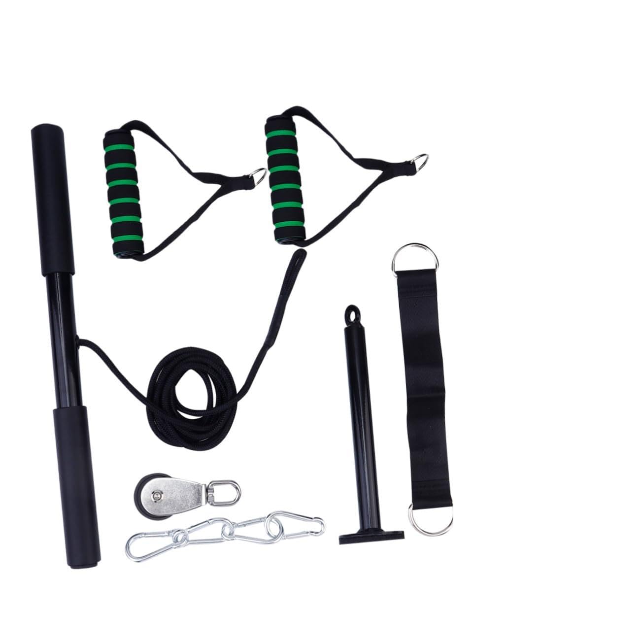 Anneome Juego de Poleas y Cables para Fitness 11 Piezas, Metal, Portátil