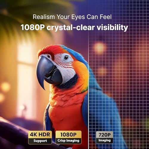 Image of Crossbeats Lumex Pro Smart Projector 4k Ultra HD, Mini Projector for Room Native 1080P, Upto 14000 Lumens Android 13 Built-in Apps Netflix, Prime, Portable, Speaker WiFi 300 inch Wide Display (Black)