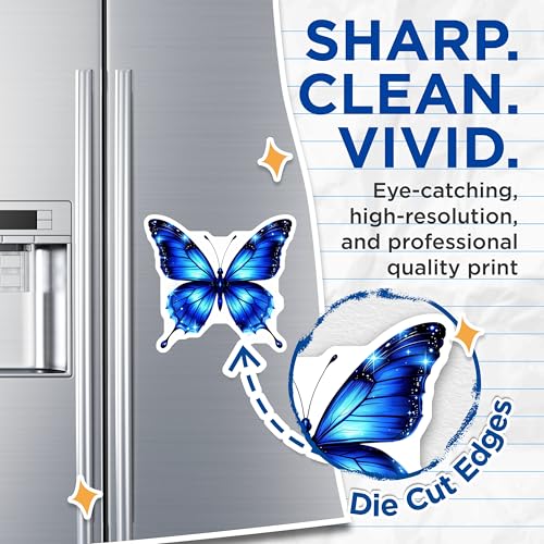 2 Imán Mariposa Azul Decorativo 5 in Magnético Pack miniatura 2